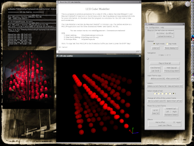 screenshot of LED cube modeler (Screenshot: Max-Gerd Retzlaff)
